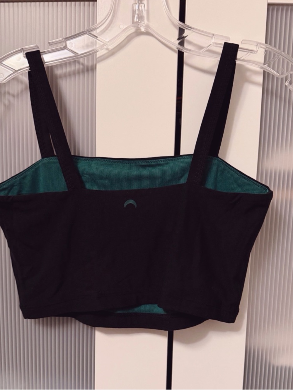 NWT Huha Tata Crop Cami in Black Mineral Tencel Size L - Picture 4 of 9